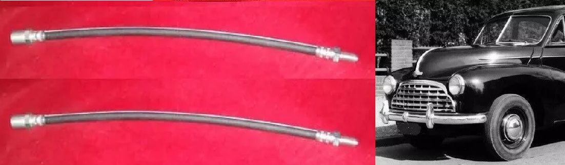 FRONT BRAKE HOSES x2 (Morris Oxford MO) (1949- 54)